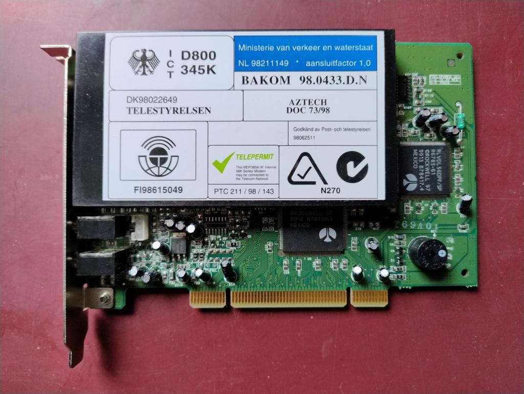 Te koop PCI Modem, Ophalen of Verzenden, Zo goed als nieuw, Aztech
