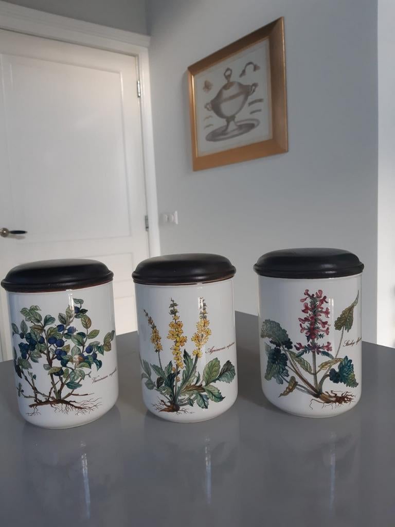 3 grote Voorraadpotten Villeroy en Boch Botanica, Overige typen, Ophalen of Verzenden, Zo goed als nieuw, Overige stijlen