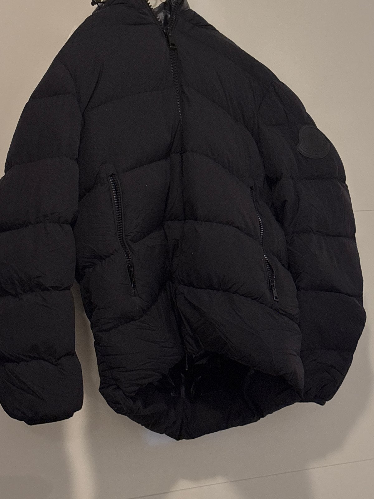 Moncler Maya Puffer Jas Zwart - Maat 7, Kleding | Heren, Ophalen of Verzenden, Zo goed als nieuw, Overige maten, Zwart