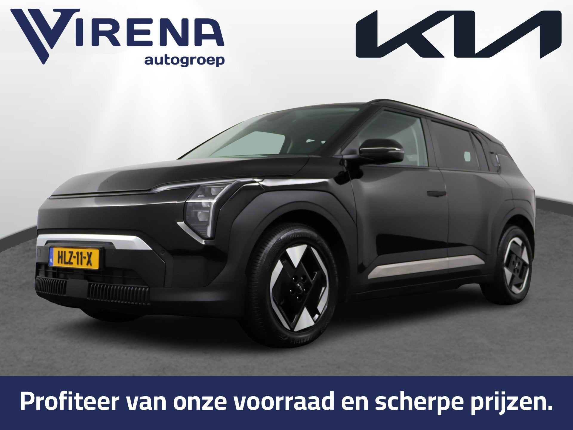 Kia EV3 Plus 81.4 kWh KIA EV3 PLUS 81.4 KWH AUTOMAAT 1-TRAPS, Stof, Gebruikt, Zwart, Origineel Nederlands