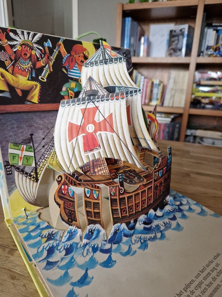 oud pop-up boek 'Allemaal Schepen', Ophalen of Verzenden, Zo goed als nieuw, Fictie algemeen