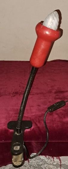 lamp lampje vintage knijplampje, Verzenden