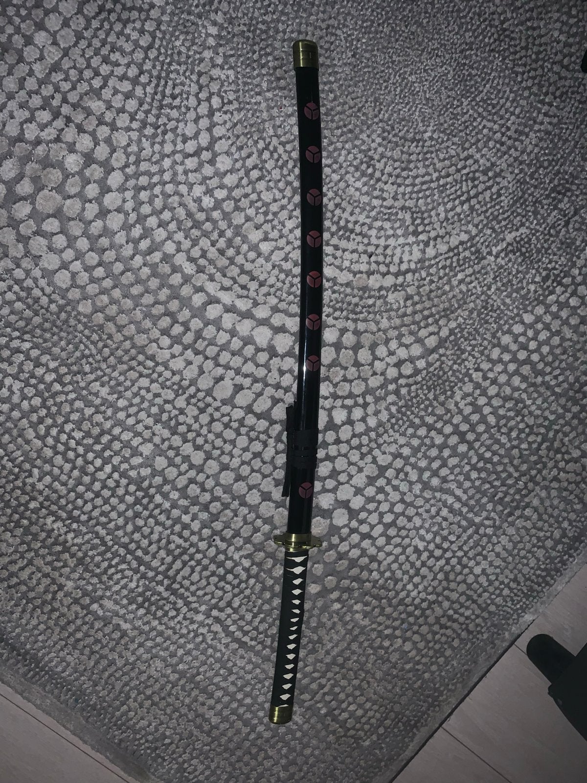 Zoro's Shusui zwaard metaal- One Piece replica, Zwart, Film en tv, Handgemaakt, Overige typen