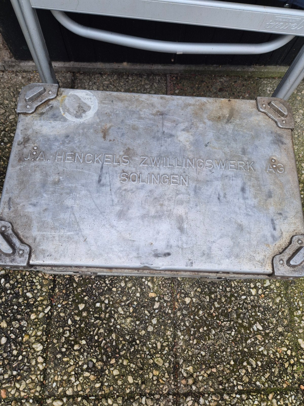 Vintage J.A. Henckels Zwillingswerk Solingen Koffer, Antiek en Kunst, Ophalen