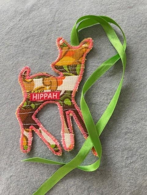 Decoratiehanger Bambi hertje nr 2 vintage retro, Huis en Inrichting, Ophalen of Verzenden, Nieuw, Oranje, Vintage