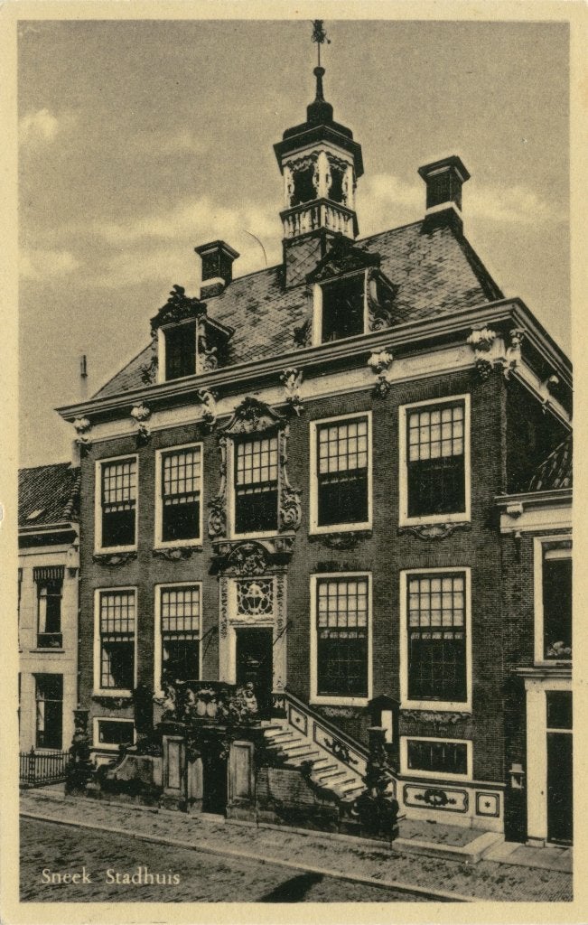 Sneek Stadhuis, Verzenden, 1940 tot 1960, Ongelopen, Friesland