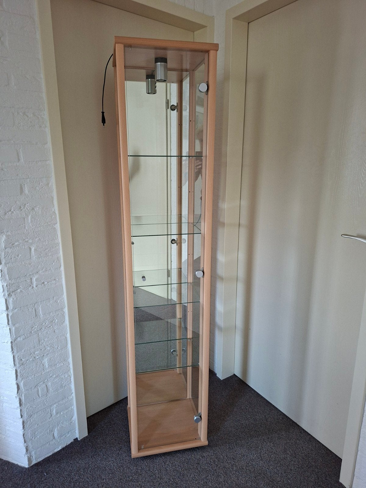 Vitrinekast, Huis en Inrichting, Kasten | Vitrinekasten, Ophalen of Verzenden, 25 tot 50 cm, 50 tot 100 cm, 150 tot 200 cm