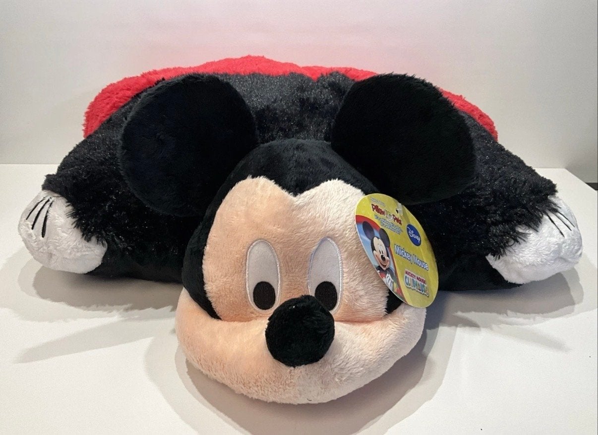 Nieuwe Disney Mickey Mouse Pillow Pet - Magazijnopruiming, Disney, Overige typen, Nieuw, Zwart