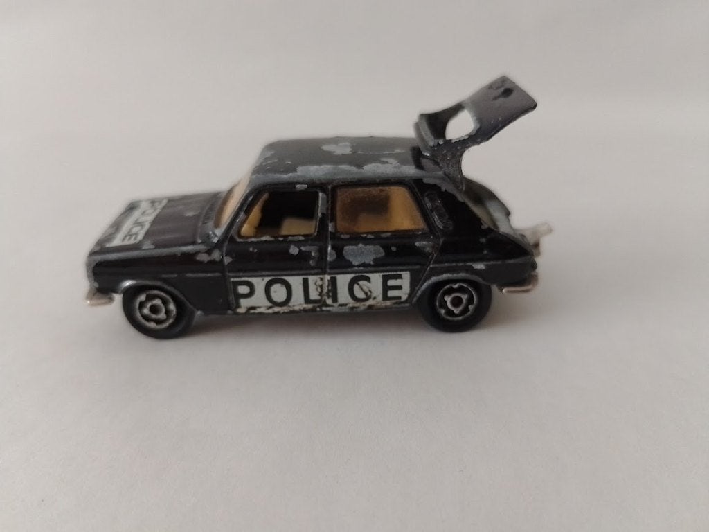 Simca 1100 Ti Police, Majorette 1:60 nr 234, Ophalen of Verzenden, Gebruikt, Auto