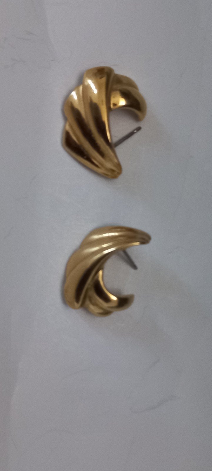 Vintage Napier Oorbellen - Goudkleurig, 2 cm, Sieraden, Tassen en Uiterlijk, Overige materialen, Gebruikt, Ophalen of Verzenden