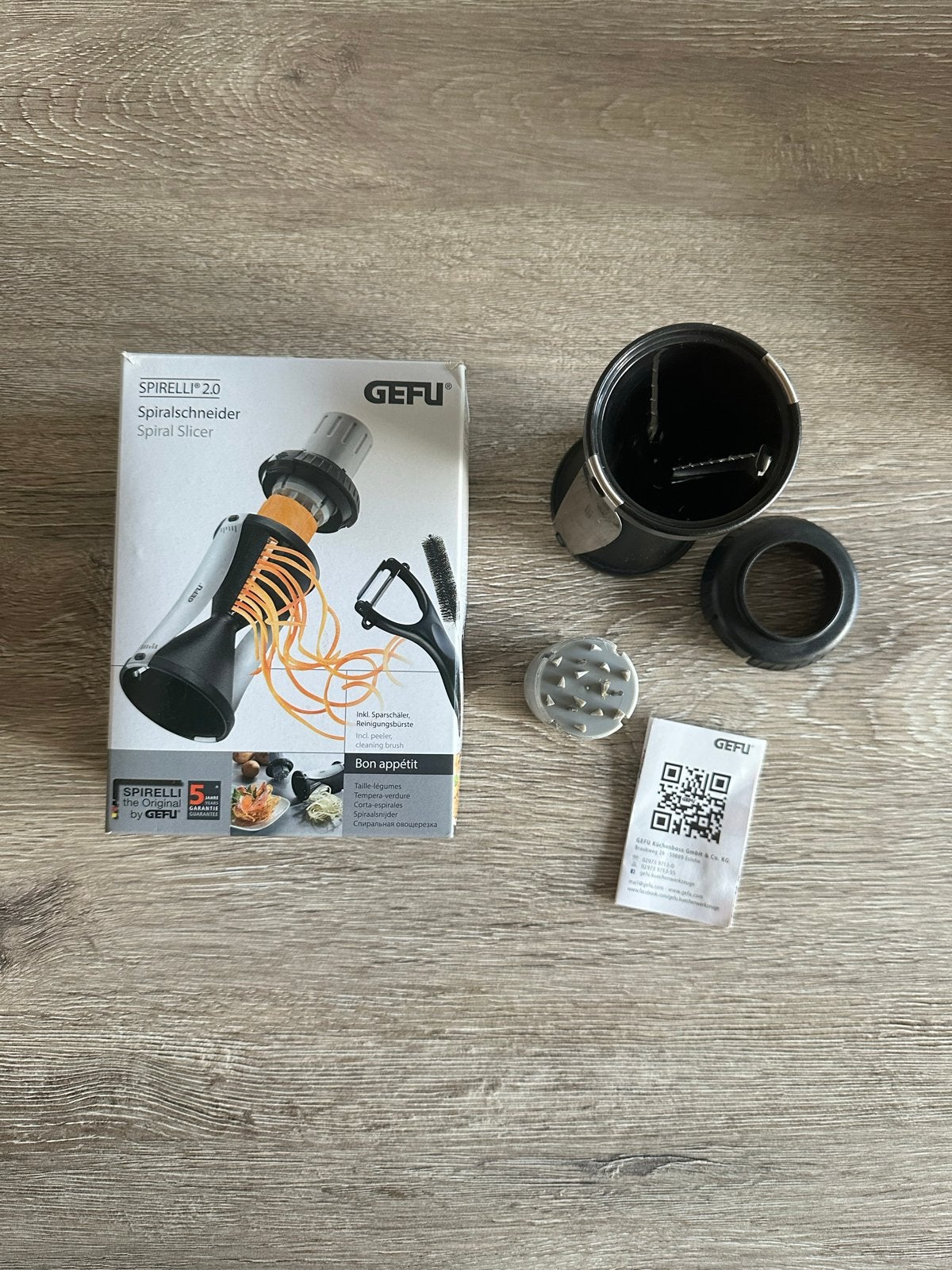 GEFU Spirelli 2.0 spiraalsnijder - Zo goed als nieuw, Overige typen, Kunststof, Ophalen of Verzenden, Zo goed als nieuw
