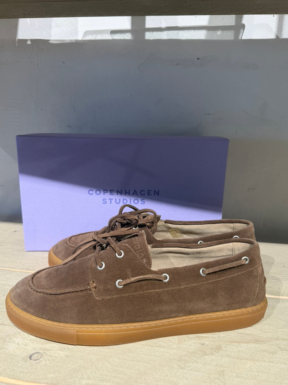 Nieuwe Copenhagen Studios bootschoen 46, Bruin, Verzenden, Nieuw, Veterschoenen