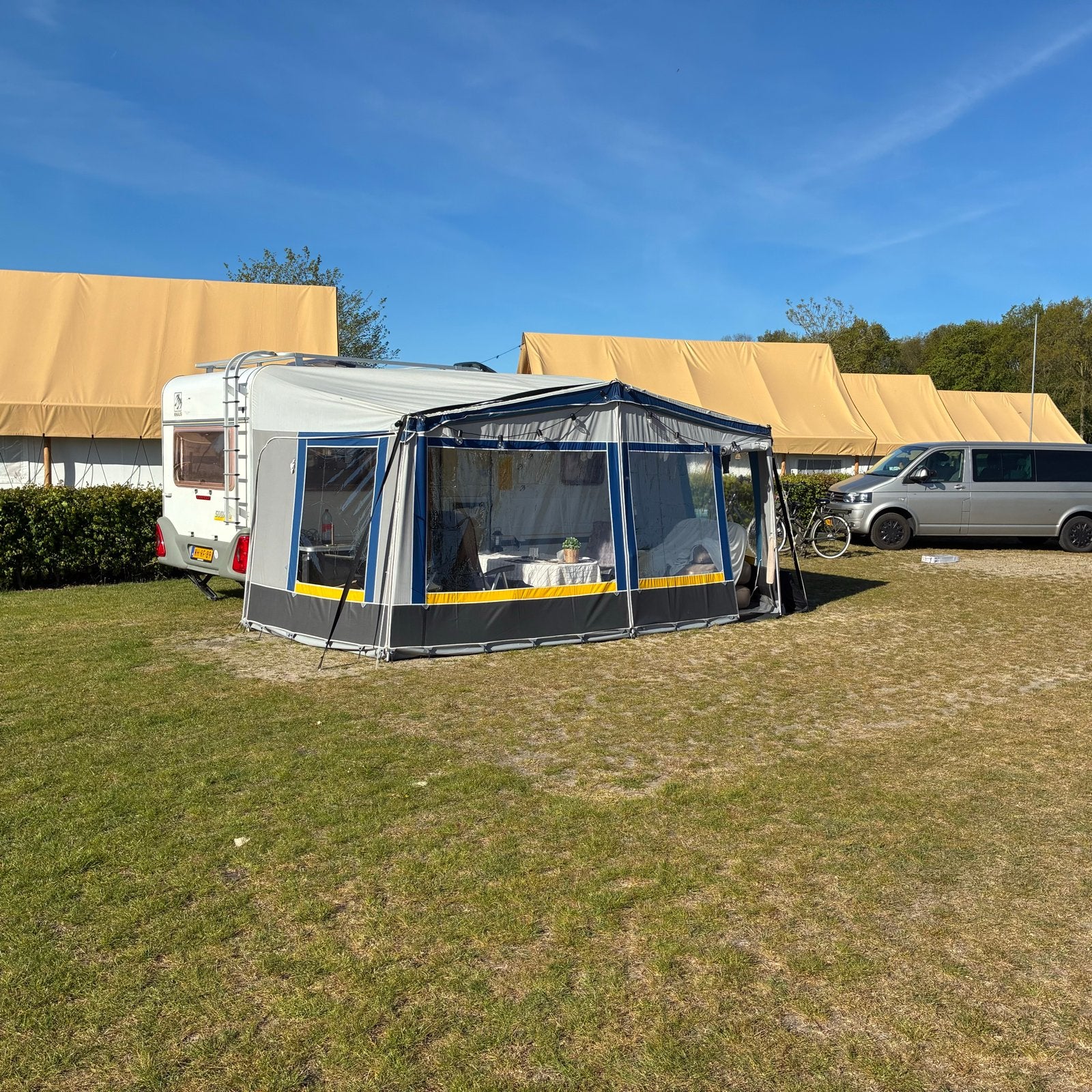VanderHorn Voortent voor Caravan, Caravans en Kamperen, Voortenten en Luifels, Ophalen, Zo goed als nieuw, Polyester, Overige merken