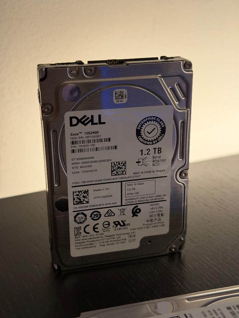 3x Dell / Seagate Exos 10E2400 - 1,2TB - 2.5 inch - SAS, Intern, Gebruikt, SAS, HDD