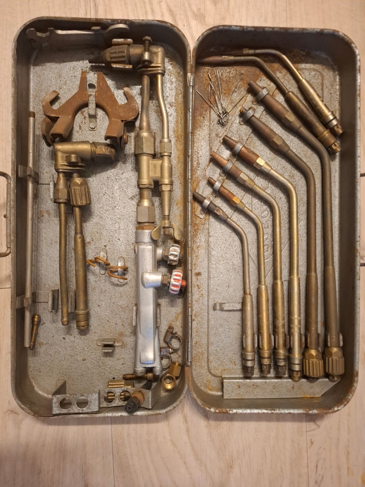 Vintage Lasapparaat Set  Compleet met Diverse Lasmondstukken, Ophalen, Gebruikt, Overige typen