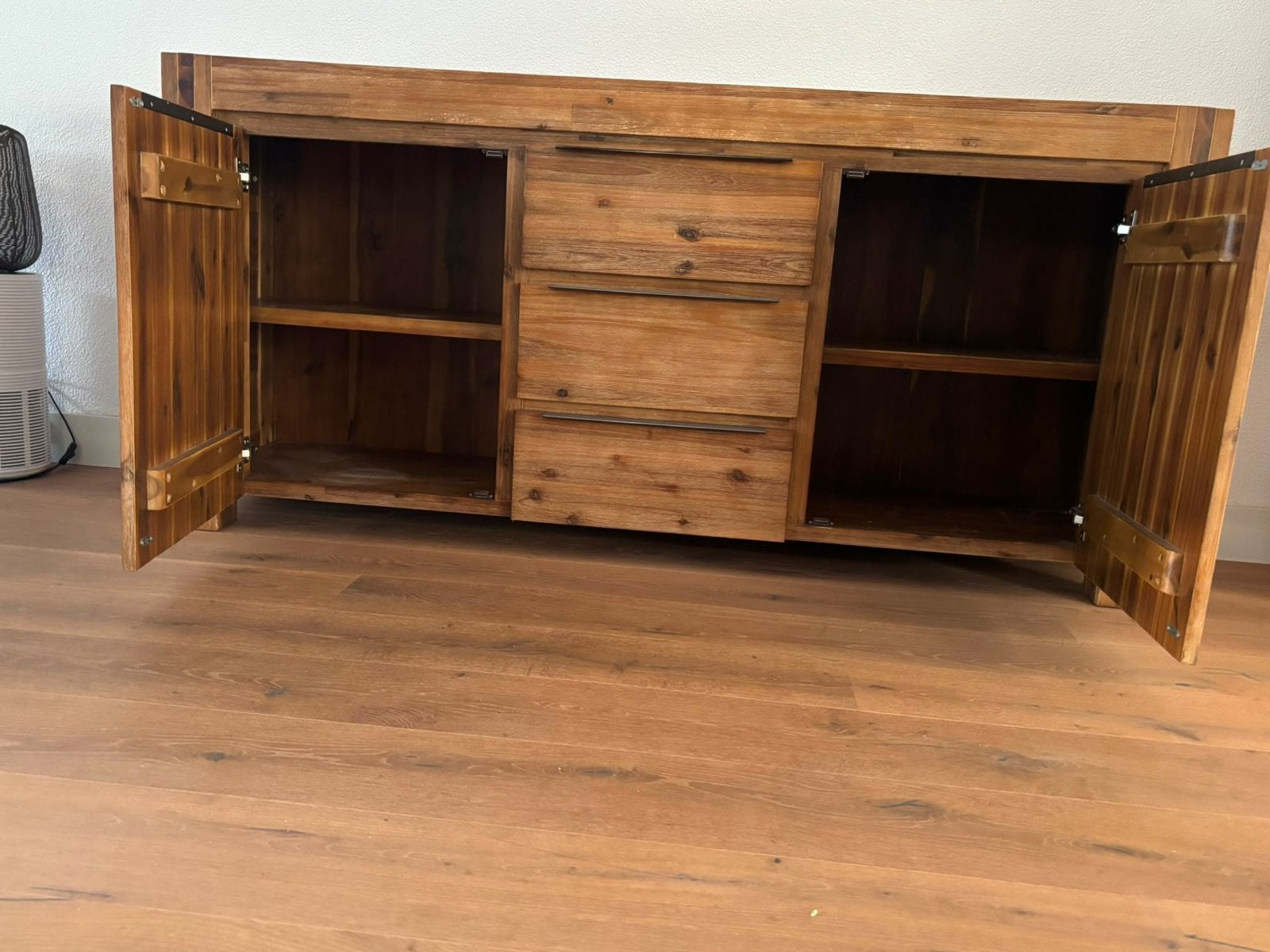 Salzburg Dressoir - Massief Hout - 180x85x45 cm, Ophalen, Gebruikt, 150 tot 200 cm, Met lade(s)