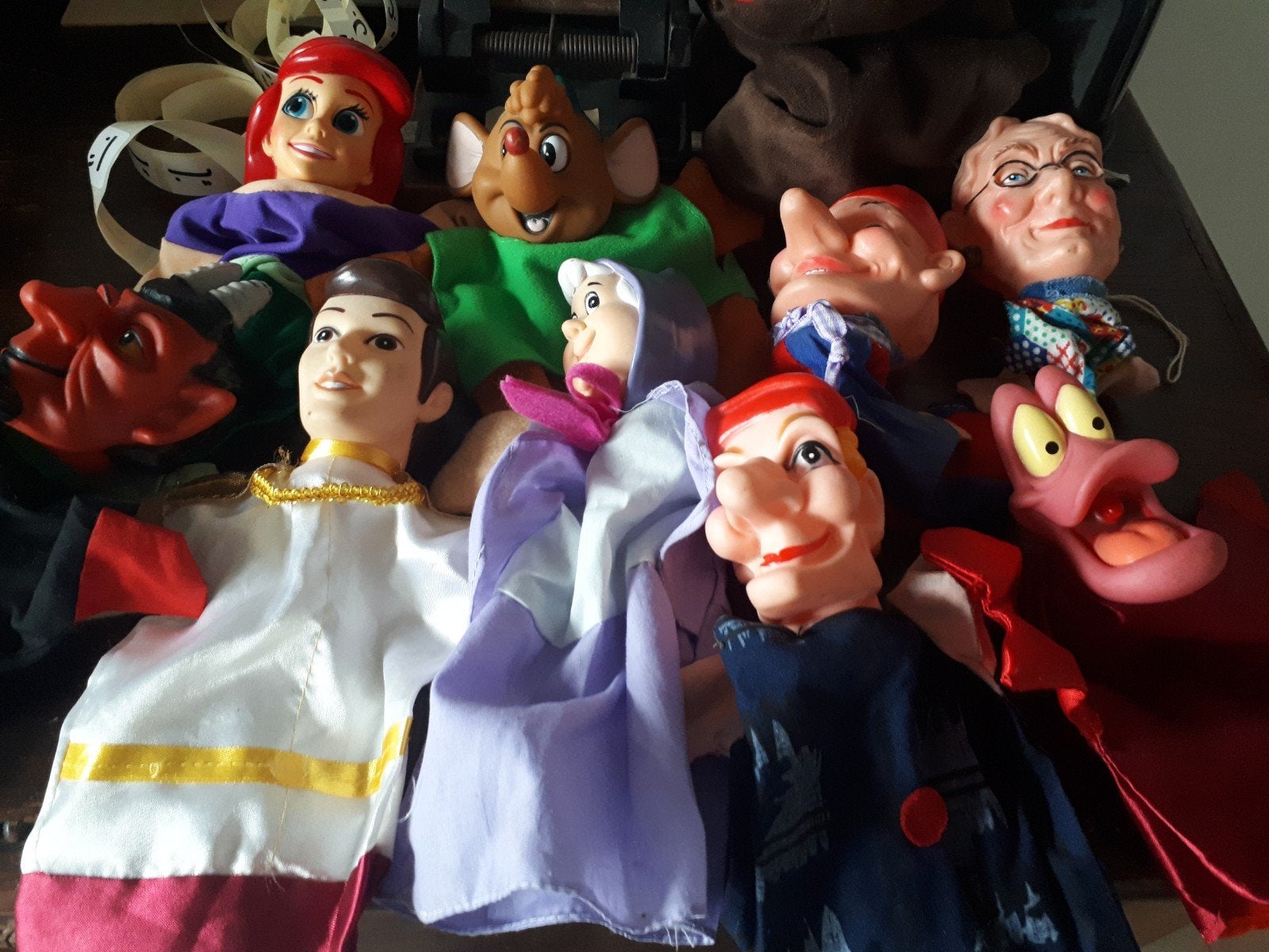 Poppenkast poppen +handpop eland, Ophalen of Verzenden, Beeldje of Poppetje