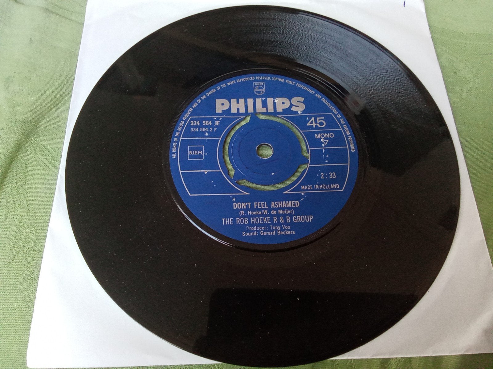 Rob Hoeke r+b group.        don't feel ashamed, Verzenden, Gebruikt, 7 inch