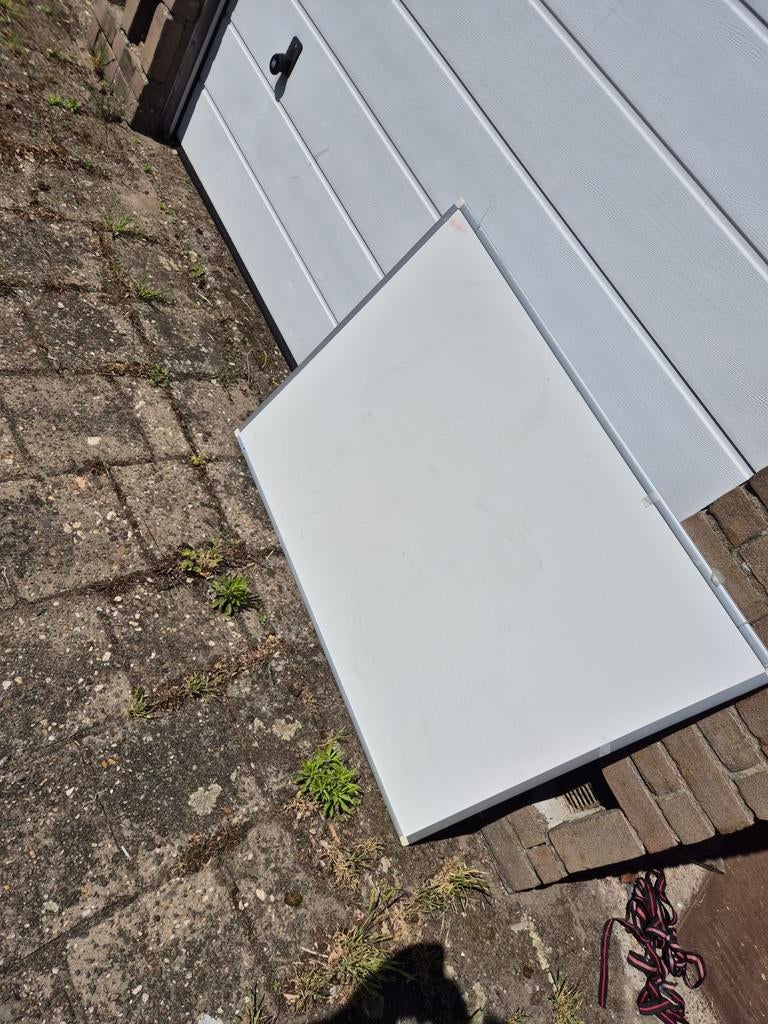 Wit whiteboard 90x120 cm, Ophalen of Verzenden, Gebruikt, Overige typen
