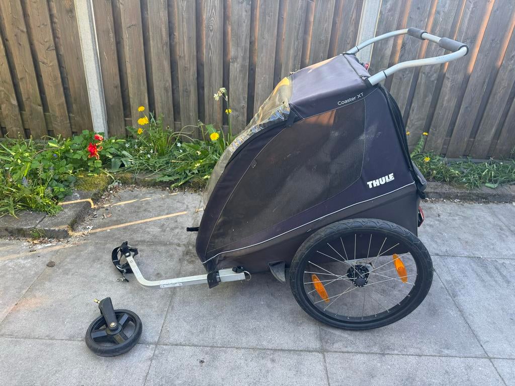 Thule Coaster XT Kinderkar/Fietskar - Zo goed als nieuw, Ophalen, Opvouwbaar, Zo goed als nieuw, Kinderkar