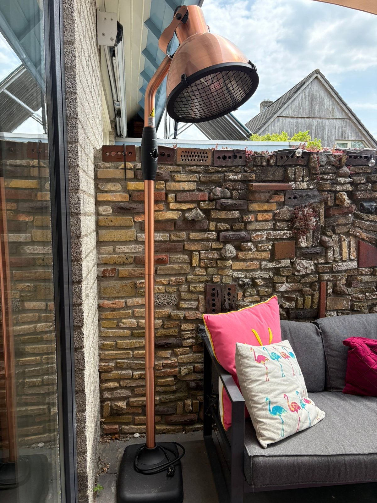 CREATE PATIO HEATER LAMP 2500W - Infrarood halogeen radiator, Ophalen, Zo goed als nieuw
