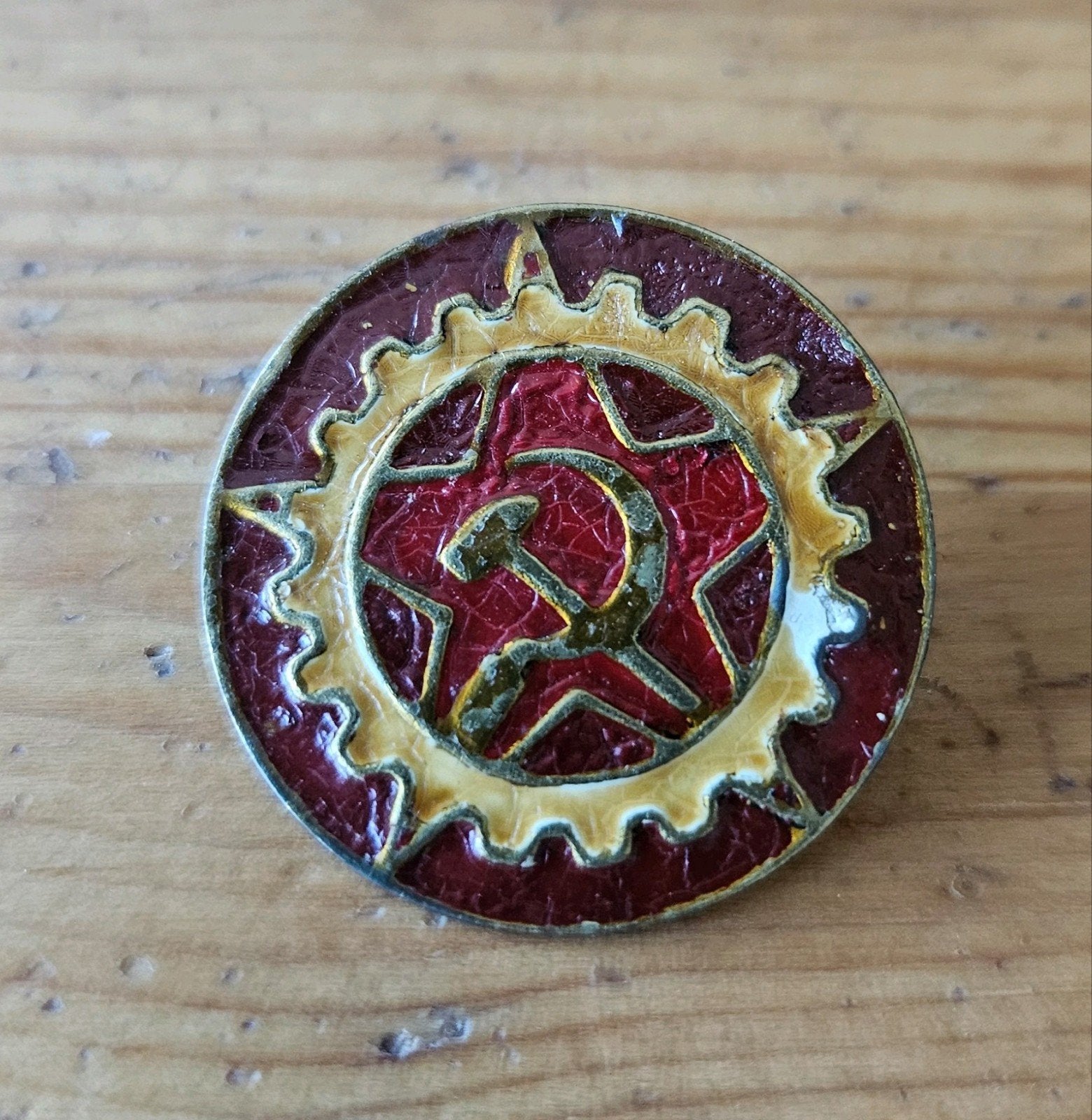 Sovjet arbeidersspeldje jaren 30, Verzamelen, Militaria | Algemeen, Overige soorten, Embleem of Badge, Overige gebieden, Ophalen of Verzenden