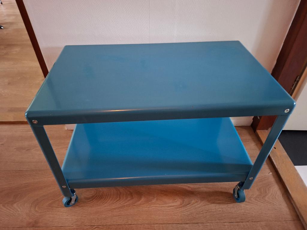 Bijzettafel, Ophalen, Minder dan 45 cm, Gebruikt, Metaal of Aluminium