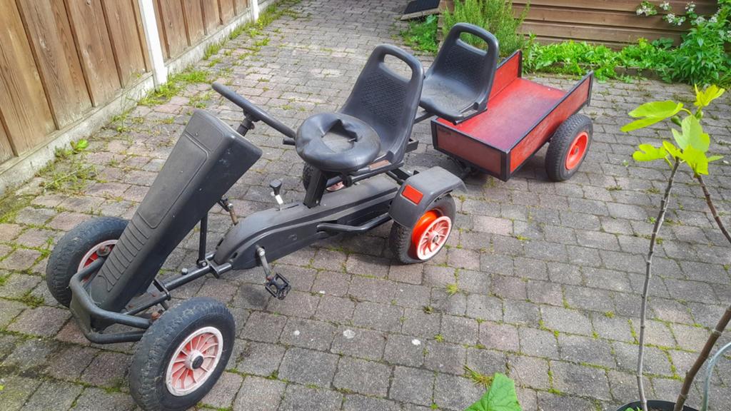 Skelter met duozit en aanhanger - Klaar voor avontuur!, Ophalen, Gebruikt, Overige merken, Duozit