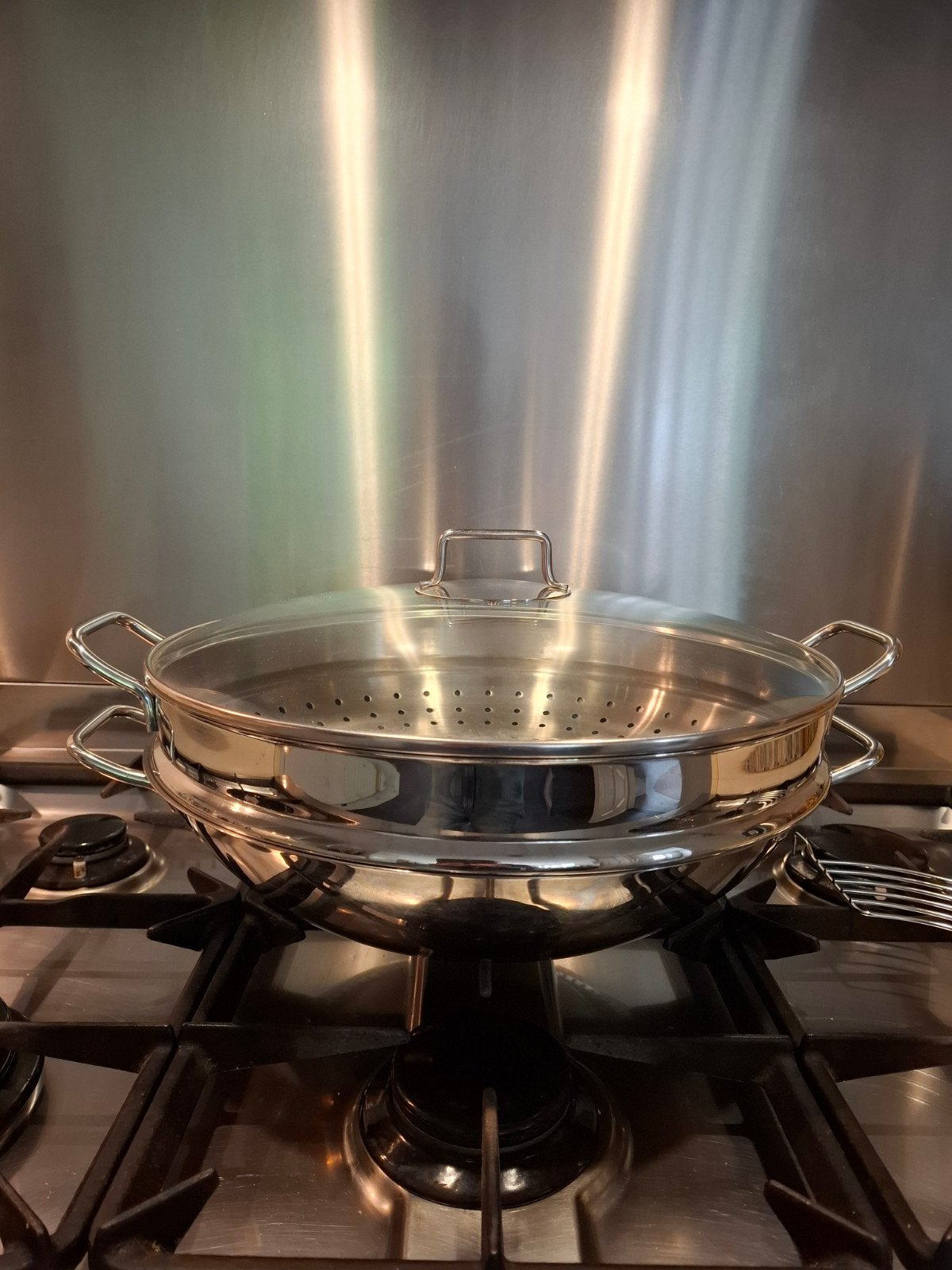 WMF 4 delige wokpan Macao, Ophalen, Gebruikt, Rvs, Wok