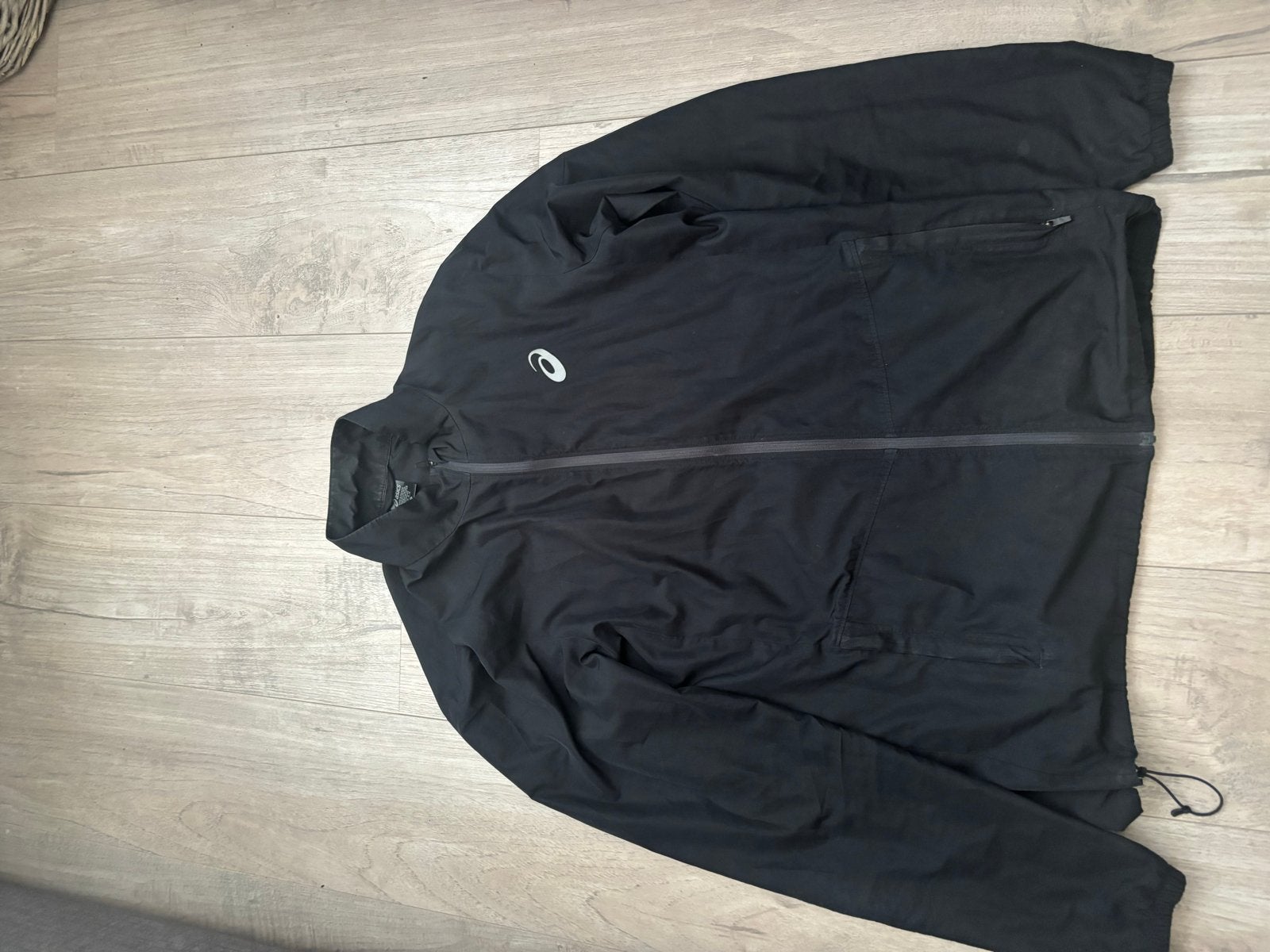 ASICS hardloopjack - Zwart - Maat M, Maat 48/50 (M), Zwart, Ophalen of Verzenden, Zo goed als nieuw