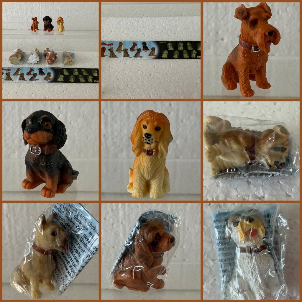 6x kid's world dogs glow in dark - honden poppetjes, Ophalen of Verzenden, Zo goed als nieuw