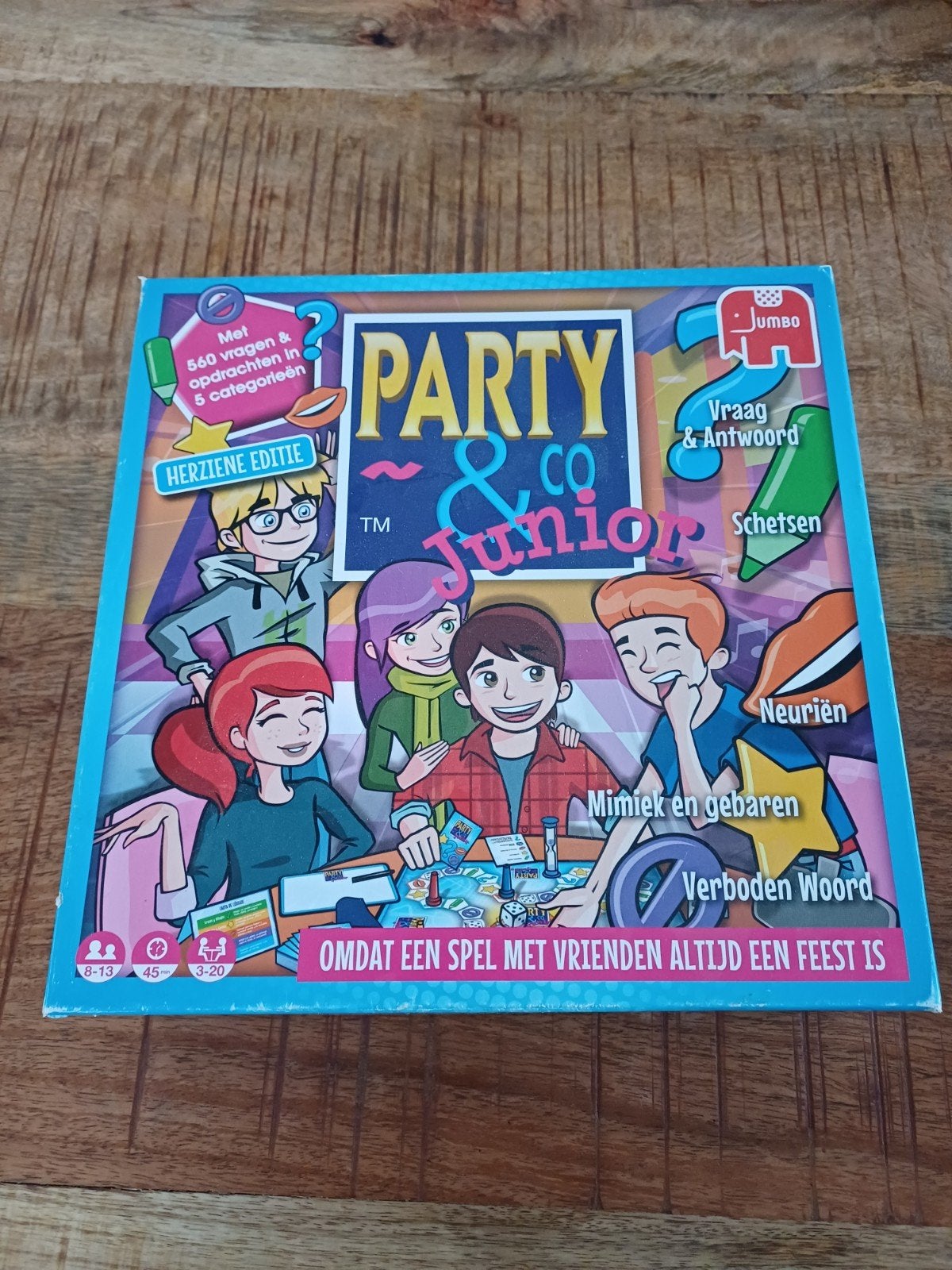Party & Co Junior - Gezelschapsspel voor kinderen, Drie of vier spelers, Ophalen of Verzenden, Gebruikt, Jumbo
