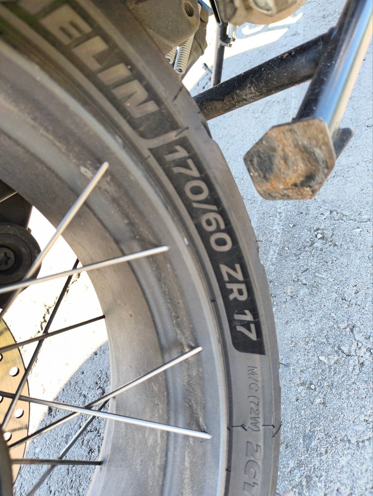 Michelin Road 6 motor banden, bijna nieuw, Motoren, Ophalen, Gebruikt