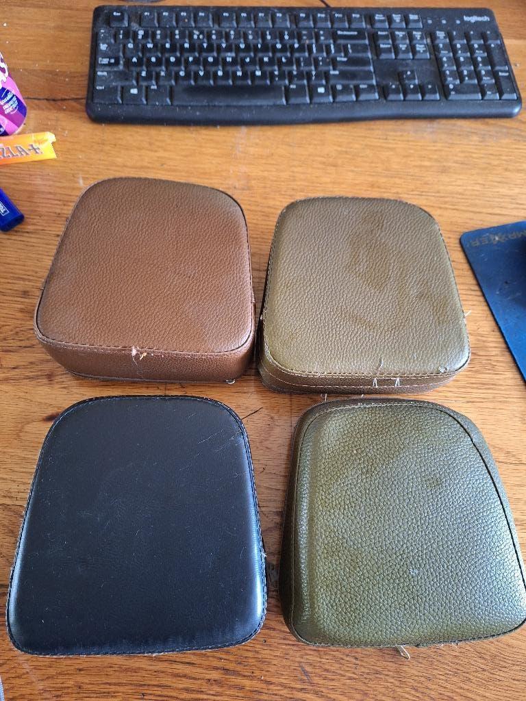 4 x rugkussen retro scooters, Fietsen en Brommers, Ophalen of Verzenden, Gebruikt, Zadel, Overige merken