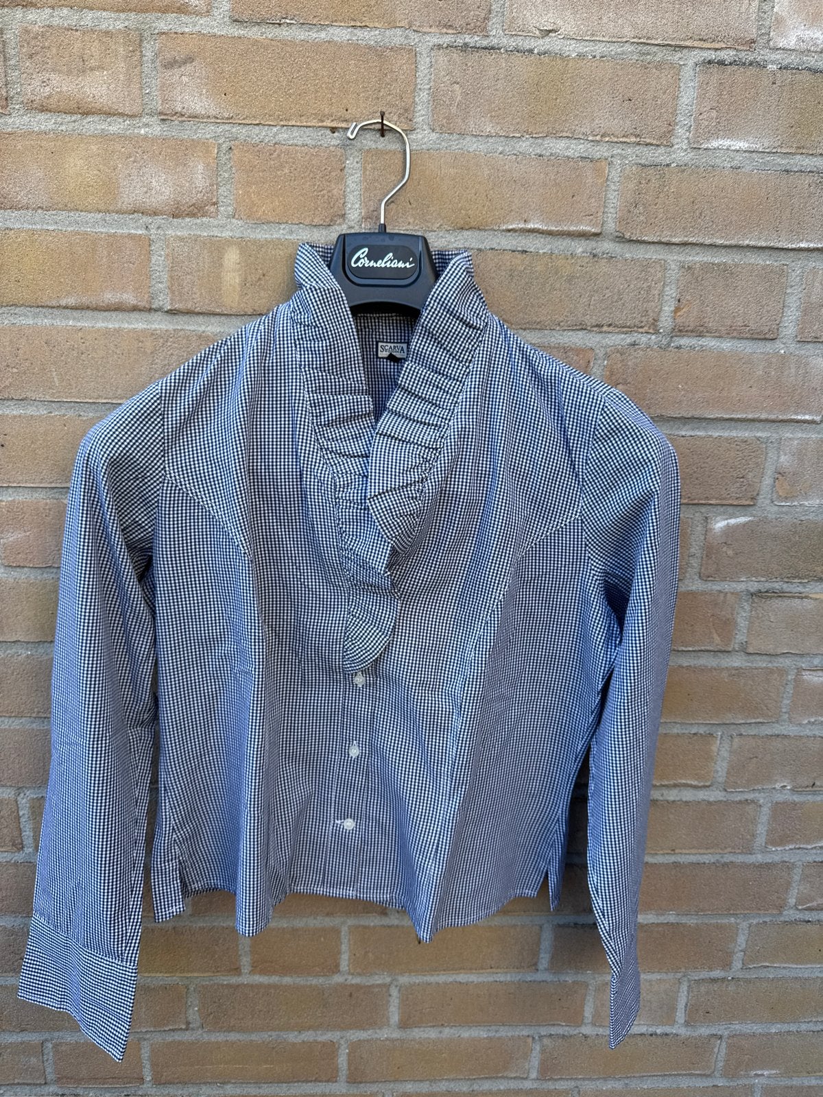 Scarva dames geruite blouse maat 42, Ophalen of Verzenden, Zo goed als nieuw, Maat 42/44 (L), Blauw