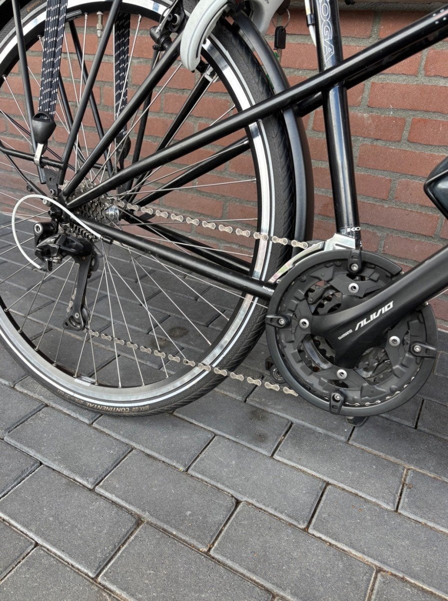 Koga Randonneur Mixed Zwart 53cm, Fietsen en Brommers, Gebruikt, -, Velgrem, -