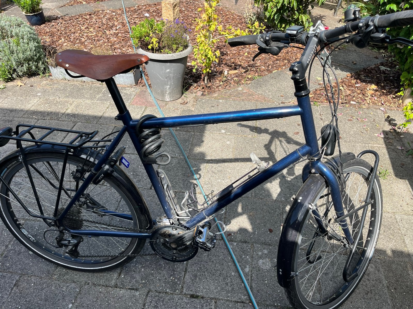 Stevige vakantiefiets, Fietsen en Brommers, Gebruikt, 26 inch, Velgrem, 57 tot 61 cm