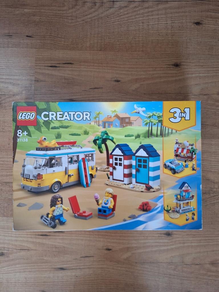 LEGO Creator 3in1 Strandcamper 31138, Ophalen of Verzenden, Nieuw, Complete set, Lego