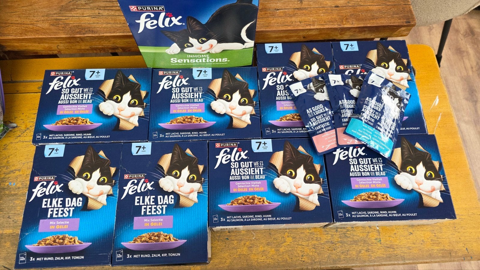 Felix Kattenvoer 9 dozen natvoer, Dieren en Toebehoren, Dierenvoeding, Ophalen, Kat
