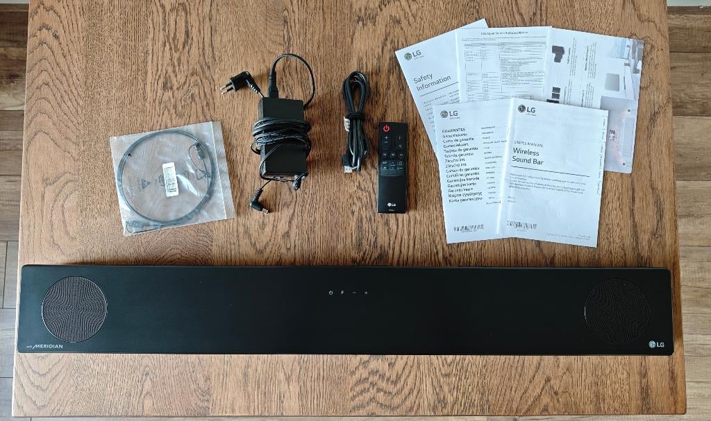 LG DSN7CY Soundbar met boekjes en ophangbeugels, Ophalen, Bluetooth, Zo goed als nieuw