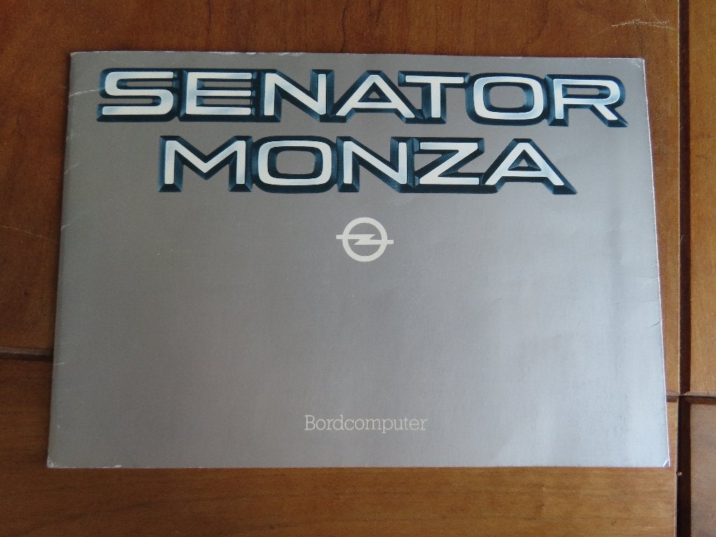 Instructieboek Opel Senator, Opel Monza 1985, zeer mooi!, Ophalen of Verzenden