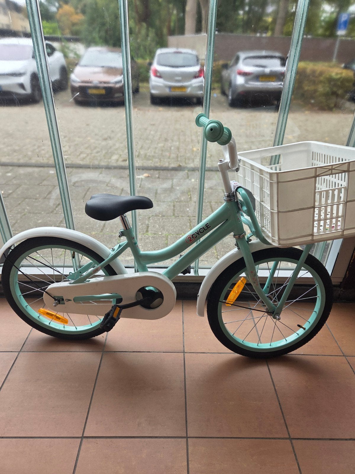 2Cycle Meisjesfiets 20 inch (zonder mandje)- Zo goed als nie, Ophalen, 16 tot 20 inch, Velgrem, Zo goed als nieuw