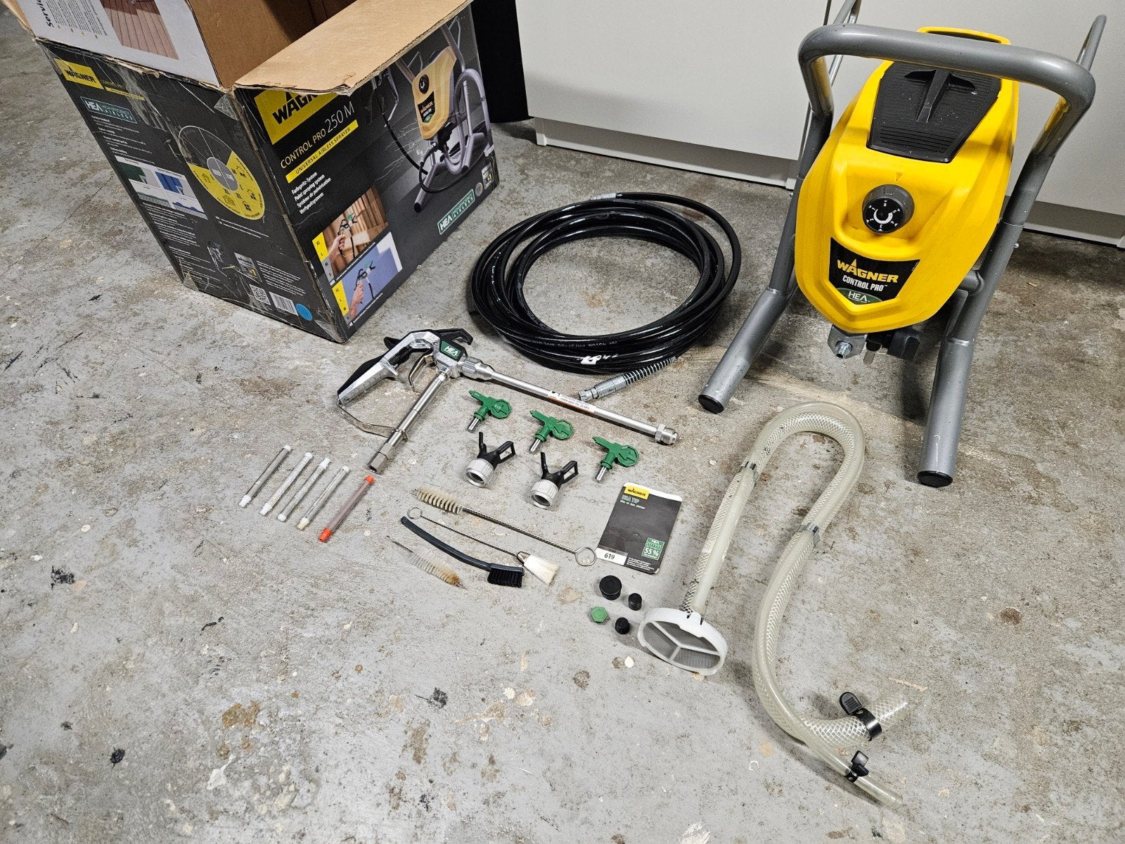 Wagner Control Pro 250 M HEA Verfspuit met accessoires, Ophalen