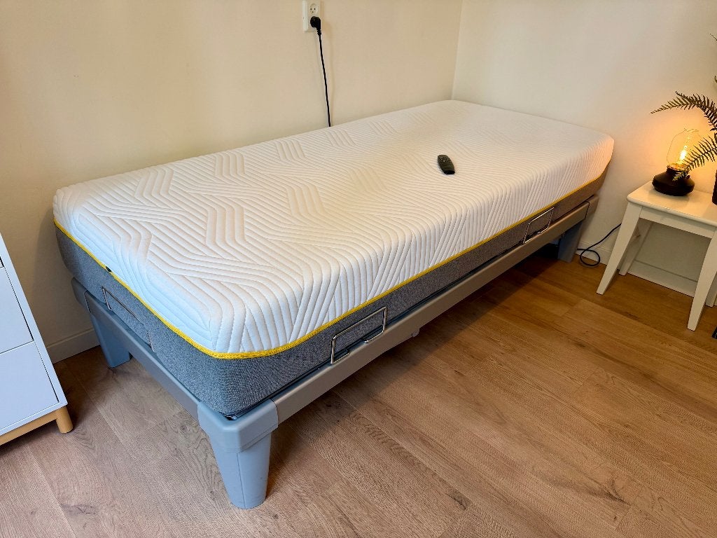 Tempur Premium Flex 2000 & Tempur Sensation Elite 25 matras, Ophalen, Verstelbaar, 90 cm, Eenpersoons