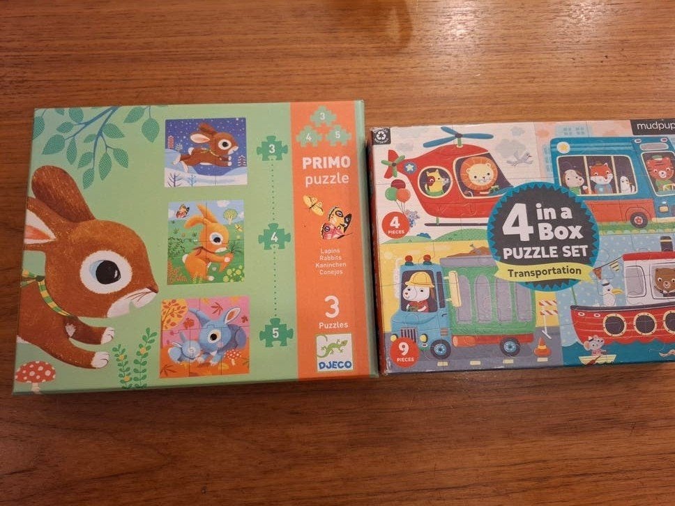 2 puzzels voor 2+ jaar: Djeco en Mudpuppy, Ophalen of Verzenden