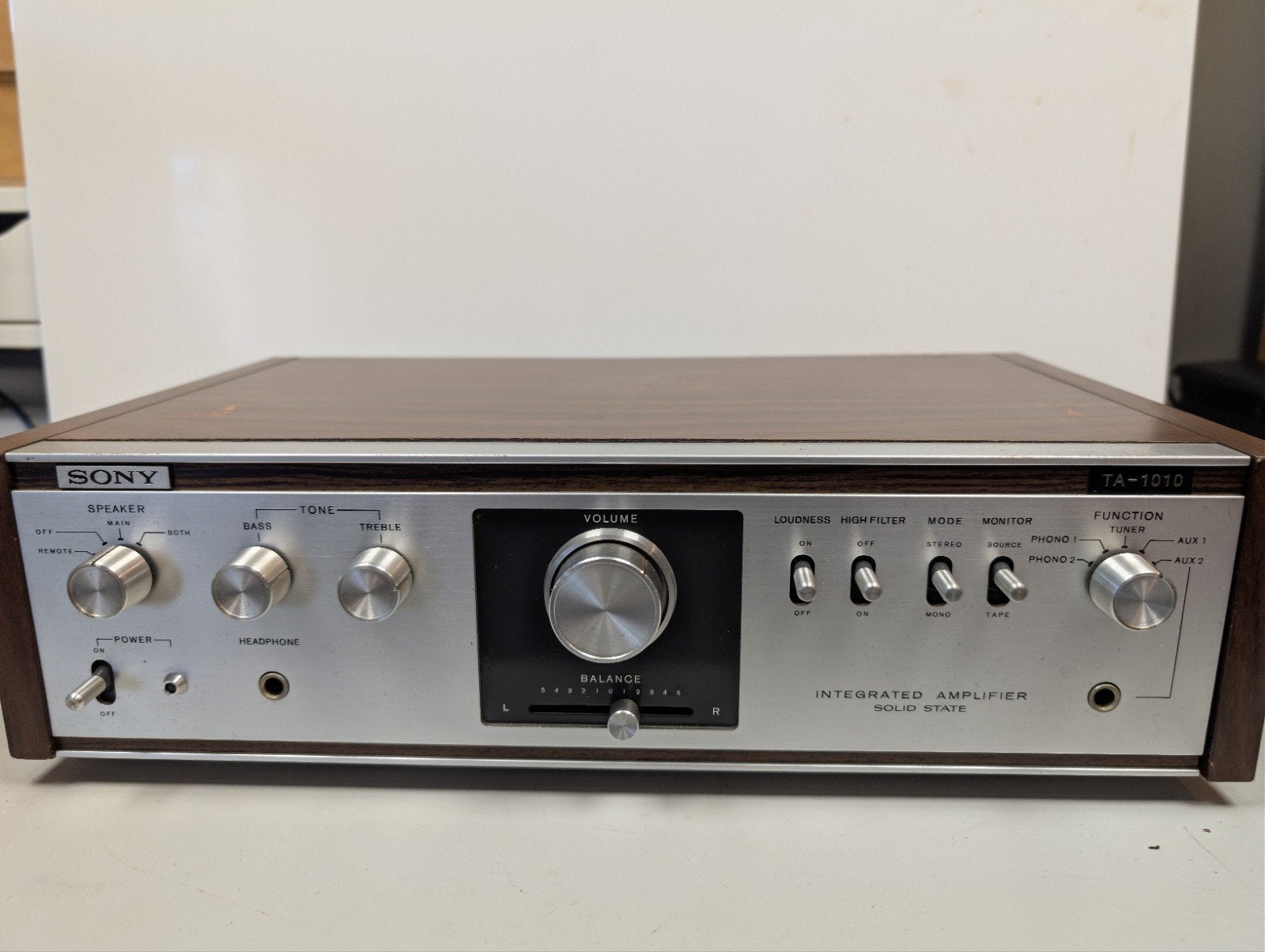 Vintage Sony TA-1010 Geïntegreer Versterker - Klassiek Gelu, Gebruikt, Ophalen of Verzenden, Sony, Minder dan 60 watt