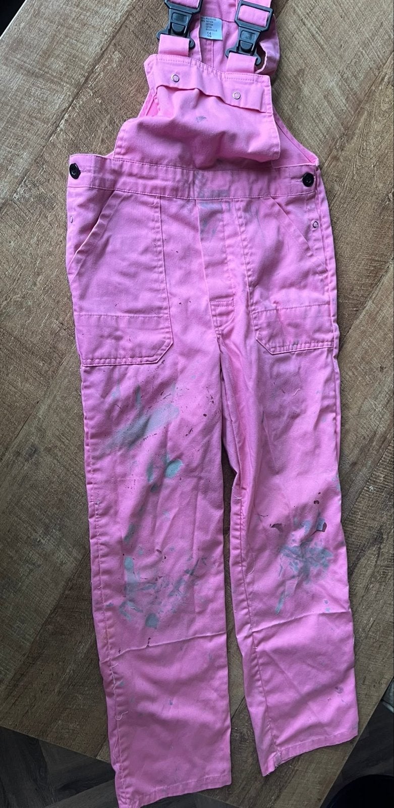 Roze kinderoverall - Maat 128 - Gebruikt, Ophalen of Verzenden, Gebruikt, Jongen of Meisje, Overige typen