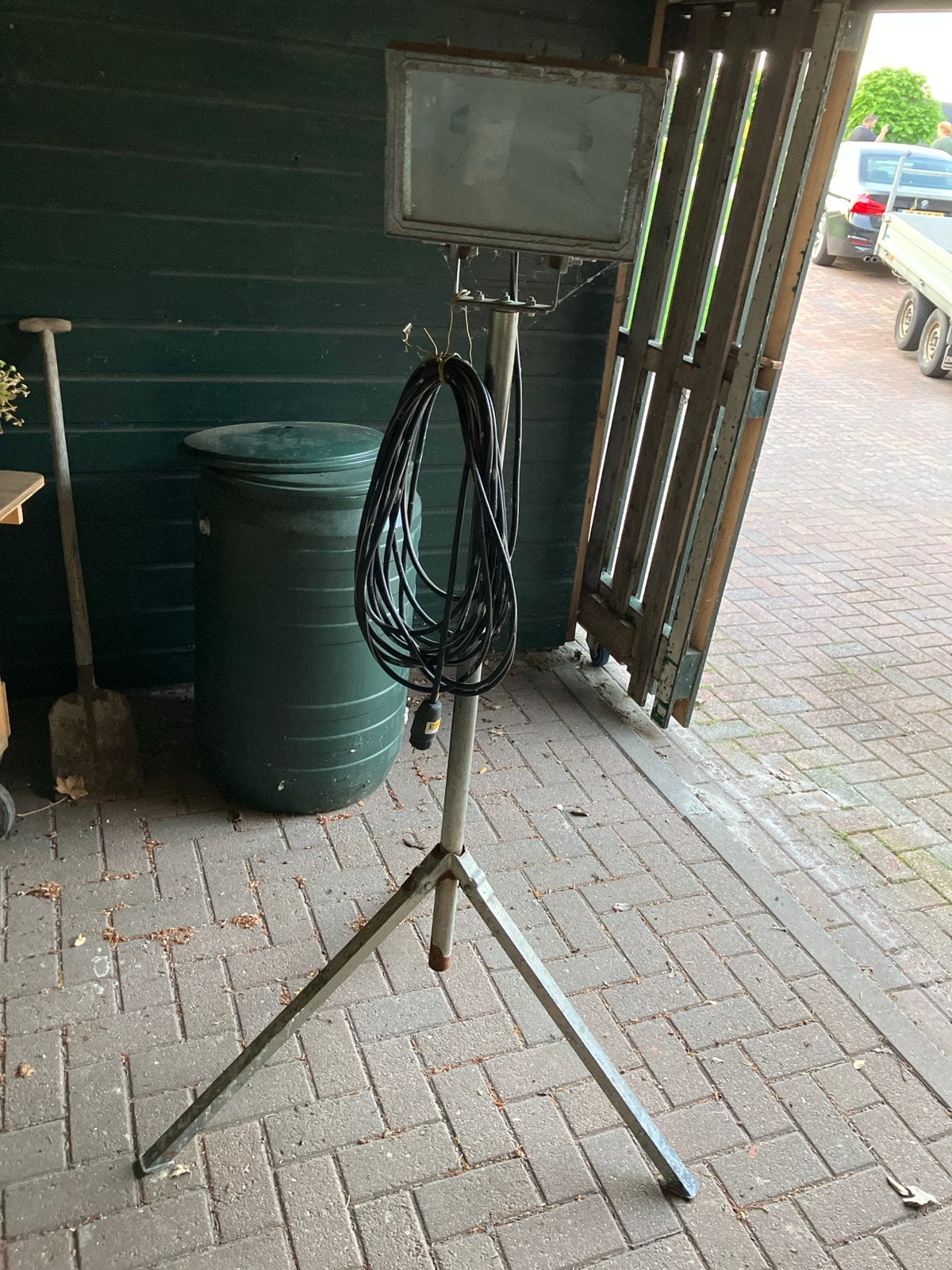 Bouwlamp op statief 1000W, Doe-het-zelf en Verbouw, Bouwverlichting, Ophalen, Gebruikt, Met statief, Lamp met armatuur