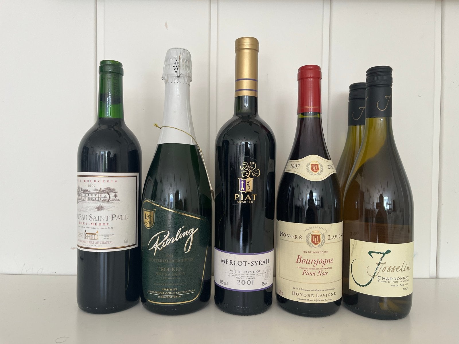 Diverse Wijncollectie: Rood, Wit, Rosé en Sekt, Ophalen, Gebruikt, Frankrijk, Rode wijn