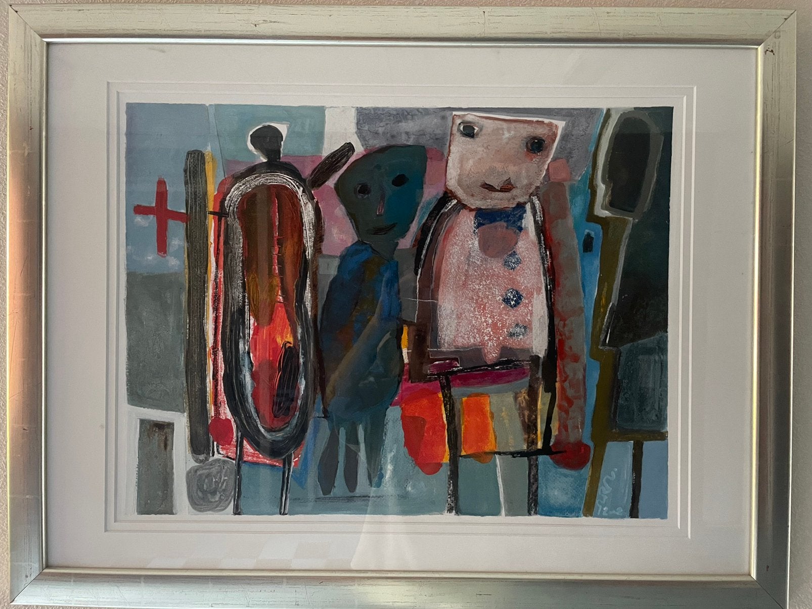 Schilderij, Ophalen of Verzenden, Zo goed als nieuw, 50 tot 75 cm, Schilderij